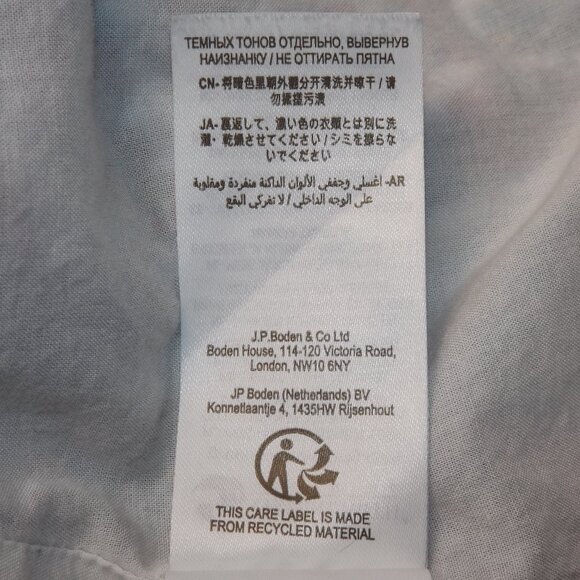 BODEN Long Dress, 10R, Multicolor floral, Long sleeve, V-neck, Cotton - Picture 13 of 13